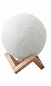 img 2 attached to 3D Lamp Moon - Authentic Moon Design | Remote Control | 15 cm | White Night Light Lamp