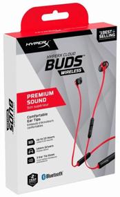 img 1 attached to HyperX Cloud Buds Wireless Headphones in Black/Red