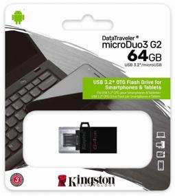 img 3 attached to Flash drive Kingston DataTraveler microDuo 3C 32 GB, silver