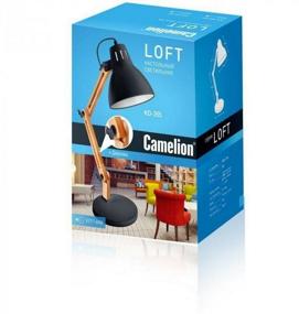 img 2 attached to Office lamp Camelion KD-355, E27, 40 W, armature color: brown, shade/shade color: white