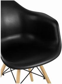 img 3 attached to Chair STOOL GROUP DAW, solid wood, color: black