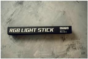 img 3 attached to Видеосвет RGB лампа (палка) 50 см с пультом Light Stick LED светодиодный светильник меняющий цвет освещения моделей и предметов для съемки