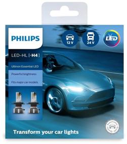 img 2 attached to Automotive LED lamp Philips Ultinon Essential H4 LED 6500K 11342UE2X2 P43t-38 6500K 6 pcs.
