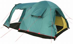 img 3 attached to Палатка кемпинговая четырехместная Btrace Osprey 4, зеленый
