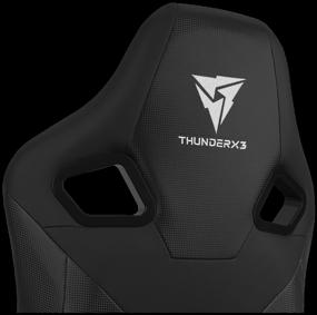 img 3 attached to Gaming chair ThunderX3 XC3, upholstery: imitation leather/textile, color: all black