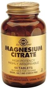 img 2 attached to Solgar Magnesium Citrate таб., 200 мг, 60 шт.