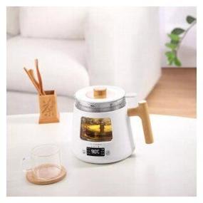 img 3 attached to Electric teapot Life Elements Automatic Steamer With Tea Maker I38-H01 800ml, white