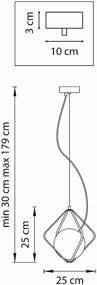 img 1 attached to Luminaire Lightstar Globo 803317, G9, 40 W, number of lamps: 1 pc., armature color: black, shade color: white