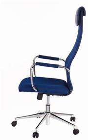 img 3 attached to Executive computer chair Bureaucrat KB-9N, upholstery: mesh/artificial leather, color: blue