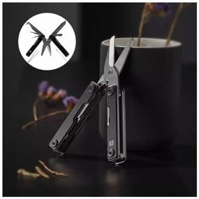 img 1 attached to Huo Hou Mini Multi-Tools Keychain HU0140 Black/Silver