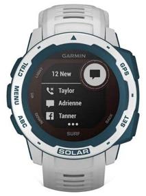 img 3 attached to 🏄 Garmin Instinct Solar Surf - Cloudbreak Smart Watch