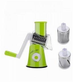 img 3 attached to 🥕 Efficient Multi Slicer Vegetable Cutter Tabletop Drum Grater: Easily Slice and Grate Various Vegetables