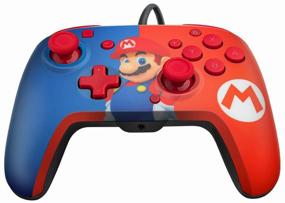img 3 attached to Аксессуар Nintendo Switch: Проводной контроллер Faceoff Mario