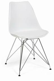 img 3 attached to TetChair Tulip Iron Chair (EC-123), metal/faux leather, white