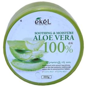 img 2 attached to Ekel Body Gel Soothing & Moisture Aloe Vera 100%, 300 ml, 360 g