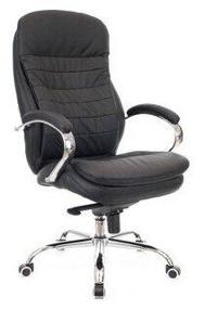 img 3 attached to Computer chair Everprof Valencia M for executive, upholstery: genuine leather, color: black leather