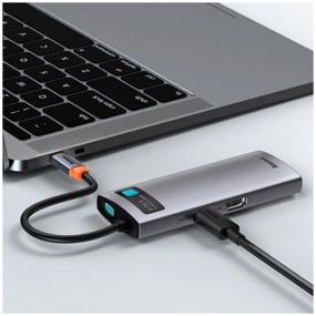 img 3 attached to USB-концентратор Baseus Metal Gleam, разъемов: 8, space grey