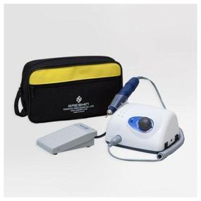 img 3 attached to 💅 Professional 210/105L Manicure and Pedicure Machine + Bag, 35000 RPM, 1 Piece, White/Blue