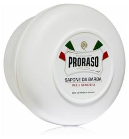 img 2 attached to Proraso Sensitive Green Tea Shaving Soap Jar - Shaving soap Green tea and oats 150 ml
