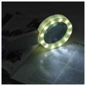 img 1 attached to Illuminated Magnifier / Manual Magnifier / LED Magnifier / Magnifying Glass for Reading and Crafts 30x