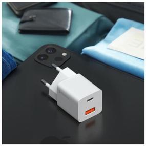 img 1 attached to Network charger with GaN USB-C USB A, PD 3.0, QC 3.0, 20W technology