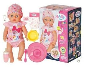 img 3 attached to Interactive doll Zapf Creation Baby born girl with magic eyes, 43 cm, 833698 multi-colored
