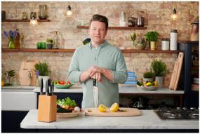 img 1 attached to Шеф-нож Tefal Jamie Oliver K2670144, лезвие 20 см