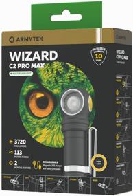 img 1 attached to Headlamp ArmyTek Wizard C2 Pro Max Magnet USB F06701W (warm light) black