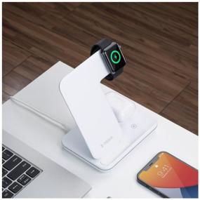 img 1 attached to ⚡️ Ultimate Wireless 4-in-1 Charging Station: iPhone, Apple Watch, Airpods, 20 W Fast Charge
