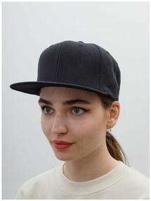 img 3 attached to Baseball cap black Fashion bear unisex with a straight peak