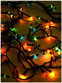 img 3 attached to 🎉 6m Garland String Lights with 100 Multi-Colored Lights on a Green Wire - ES00100/5F