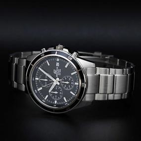 img 1 attached to CASIO Edifice EFR-526D-1A quartz watch, chronograph, stopwatch, waterproof, illuminated hands, black