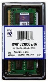 img 3 attached to DDR3 8Gb 1333 Mhz So-Dimm Kingston