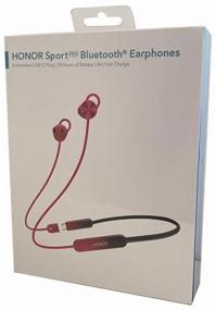 img 1 attached to Wireless Headphones HONOR AM66 Sport Pro, Shimmering Red