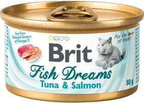 img 2 attached to Wet food for cats Brit Care, with salmon, with tuna 12 pcs. x 80 g (mini fillet)