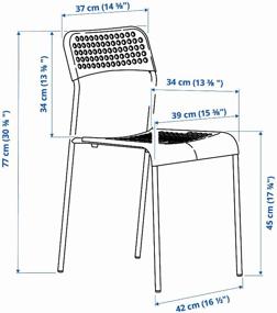 img 3 attached to Стул Ikea Адде (White)