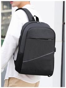 img 3 attached to Urban backpack, universal for a laptop with a USB port PROFFI TRAVEL PH11046