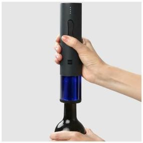 img 3 attached to Corkscrew electric HUOHOU Electric Wine Bottle Opener Basic HU0047, 4 in 1, black