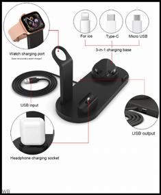 img 2 attached to Беспроводная зарядка 4в1 (смартфоны, AirPods, AppleWatch)/Беспроводное зарядное устройство