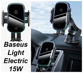 img 3 attached to Baseus Light Electric Wireless Charging Holder Black