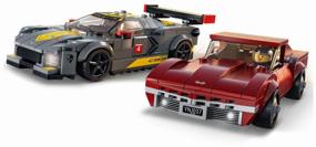 img 3 attached to LEGO Speed ​​Champions: Chevrolet Corvette C8.R Race Car and 1968 Corvette Set – Perfect for Racing Enthusiasts