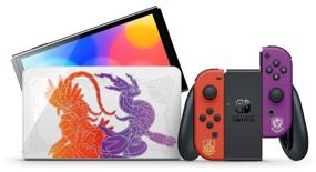 img 3 attached to Game console Nintendo Switch OLED 64 GB, Pokemon Scarlet & Violet Edition