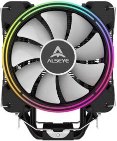 img 3 attached to CPU cooler ALSEYE H120D, black/RGB