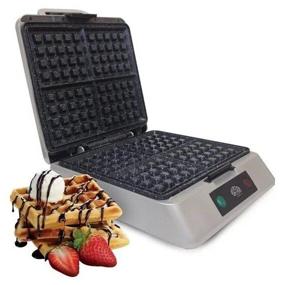img 1 attached to 🧇 Jardeko Gray Waffle Maker: The Perfect Breakfast Appliance