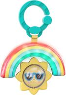 bright starts sun shaker shake & glow baby activity toy - musical light up infant toy, take along for ages 3 months+ logo