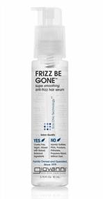 img 4 attached to GIOVANNI Eco Chic Frizz Be Gone Anti-Frizz Hair Serum, 2.75 Oz - Super Smoothing, Adds Shine & Seals In Color, Wash & Go Formula With Conditioners, No Parabens Or Harsh Chemicals, Color Safe (3 Pack)