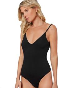 img 2 attached to DIDK Womens Sleeveless Bodysuit Jumpsuit Women's Clothing : Bodysuits