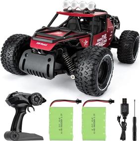 img 4 attached to High-Speed Remote Control Car , 2.4 GHz Waterproof Rechargeable Rock Crawler All Terrain Toys Vehicles , 1:14 Scale Off-Road Buggy Drift Car RTR , Remote Control Racing Car Hobby Vehicles Toys Gifts