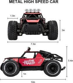 img 3 attached to High-Speed Remote Control Car , 2.4 GHz Waterproof Rechargeable Rock Crawler All Terrain Toys Vehicles , 1:14 Scale Off-Road Buggy Drift Car RTR , Remote Control Racing Car Hobby Vehicles Toys Gifts