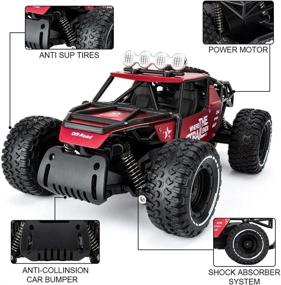img 2 attached to High-Speed Remote Control Car , 2.4 GHz Waterproof Rechargeable Rock Crawler All Terrain Toys Vehicles , 1:14 Scale Off-Road Buggy Drift Car RTR , Remote Control Racing Car Hobby Vehicles Toys Gifts